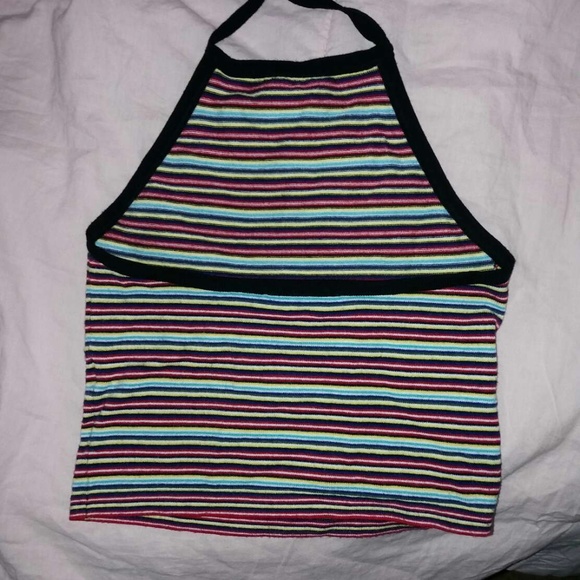 Brandy Melville Striped Halter Tank - Picture 3 of 3